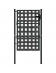 Cancello Giardino Antracite 105x175 cm in Acciaio 2