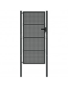 Cancello Giardino Antracite 105x250 cm in Acciaio 2