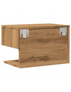 Comodini a Muro 2 pz Rovere Artigianale