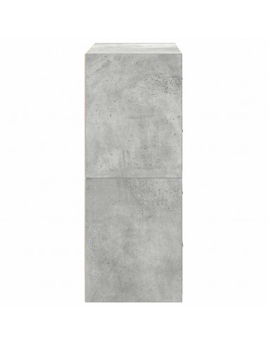Armadi con 2 Cassetti 2 pz Grigio Cemento 60x31x40cm Truciolato