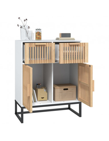 Credenza Bianca 60x30x75 cm in Legno Multistrato