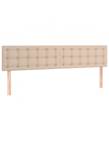 Giroletto a Molle con Materasso Cappuccino 160x200cm Similpelle