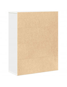 Libreria Bianca 60x24x76,5 cm in Legno Multistrato