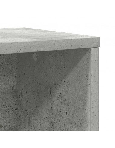 Libreria Grigio Cemento 60x24x76,5 cm in Legno Multistrato