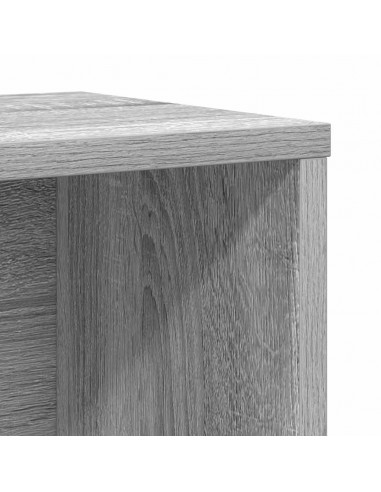 Libreria Grigio Sonoma 60x24x76,5 cm in Legno Multistrato