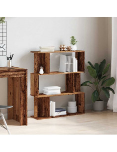 Libreria in Legno Antico 80x24x96 cm in Legno Multistrato 2