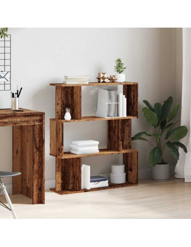 Libreria in Legno Antico 80x24x96 cm in Legno Multistrato