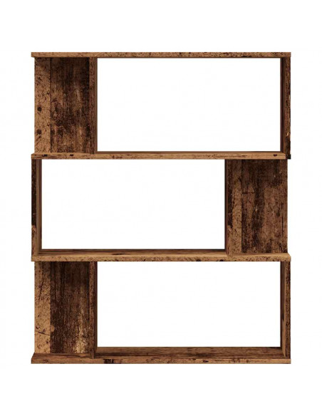 Libreria in Legno Antico 80x24x96 cm in Legno Multistrato