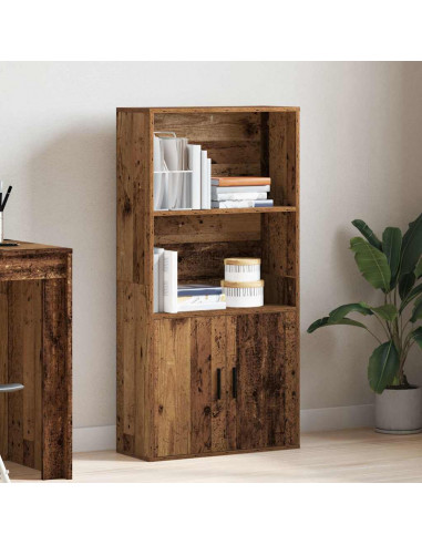 Libreria Legno Vecchio 60x24x120 cm in Legno Multistrato