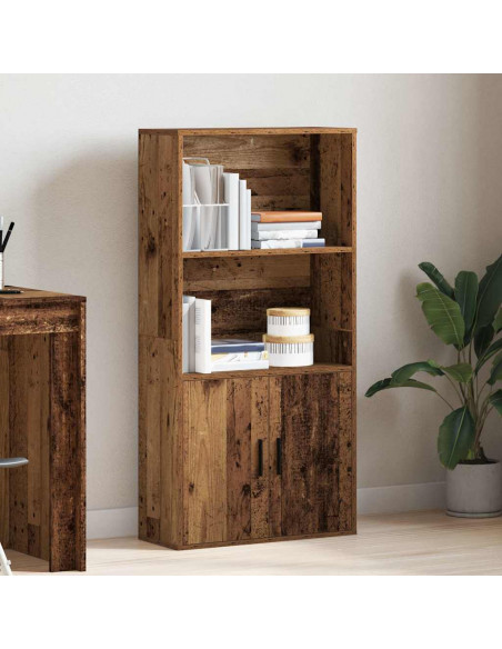 Libreria Legno Vecchio 60x24x120 cm in Legno Multistrato