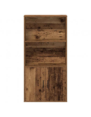 Libreria Legno Vecchio 60x24x120 cm in Legno Multistrato