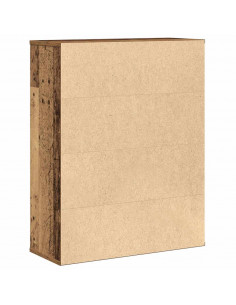 Libreria Legno Vecchio 60x24x76,5 cm in Legno Multistrato