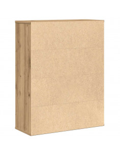 Libreria Rovere Artigianale 60x24x76,5 cm in Legno Multistrato