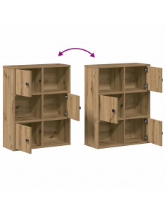 Libreria Rovere Artigianale 60x24x76,5 cm in Legno Multistrato 2