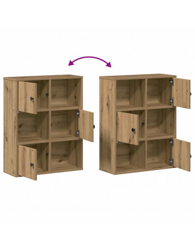 Libreria Rovere Artigianale 60x24x76,5 cm in Legno Multistrato