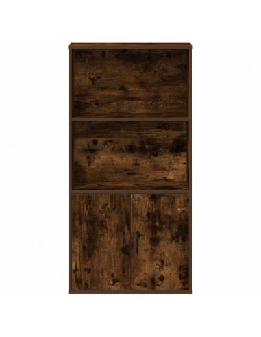 Libreria Rovere Fumo 60x24x120 cm in Truciolato