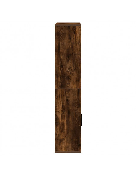 Libreria Rovere Fumo 60x24x120 cm in Truciolato