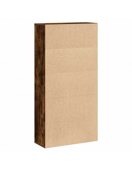 Libreria Rovere Fumo 60x24x120 cm in Truciolato