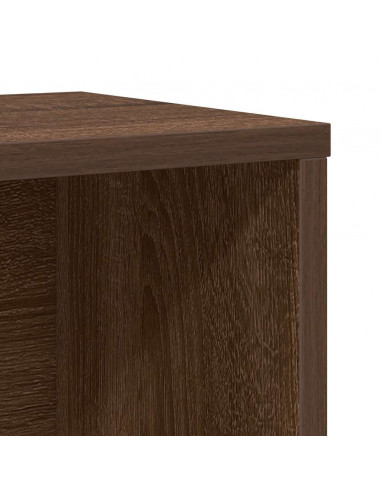 Libreria Rovere Marrone 60x24x76,5 cm in Legno Multistrato