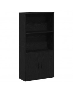 Libreria Rovere Nero 60x24x120 cm in Legno Multistrato