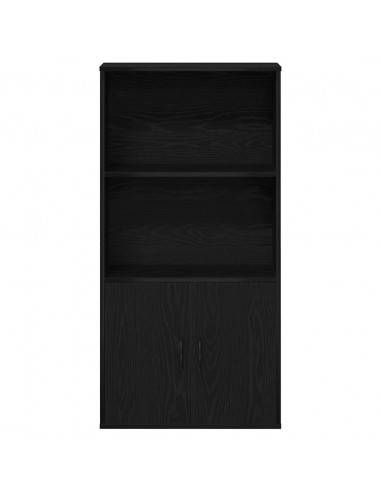 Libreria Rovere Nero 60x24x120 cm in Legno Multistrato