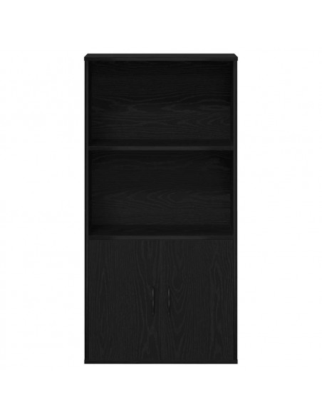 Libreria Rovere Nero 60x24x120 cm in Legno Multistrato