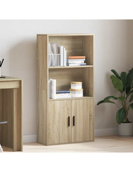 Libreria Rovere Sonoma 60x24x120 cm in Legno Multistrato