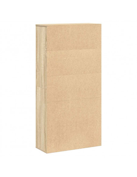 Libreria Rovere Sonoma 60x24x120 cm in Legno Multistrato