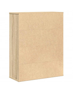 Libreria Rovere Sonoma 60x24x76,5 cm in Legno Multistrato