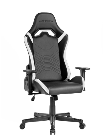 MARSGAMING SEDIA GAMING MGC-PRO BW PELLE NERA & BIANCA