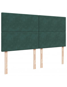 Struttura Letto Pouf con Materassi 160x200 cm Velluto