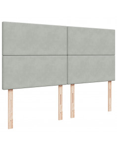 Struttura Letto Pouf con Materassi 180x200 cm Velluto