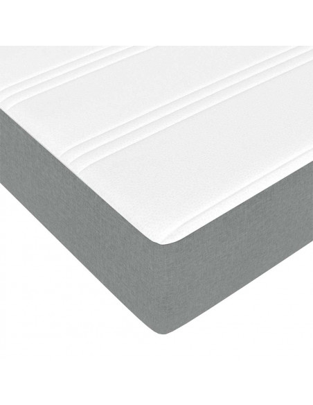 Struttura Letto Pouf con Materasso 140x200 cm in Tessuto