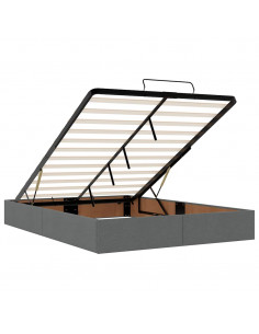 Struttura Letto Pouf con Materasso 140x200 cm in Tessuto