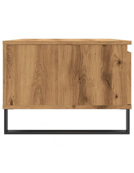 Tavolino da Salotto Rovere Artigianale 90x50x36,5 cm Truciolato