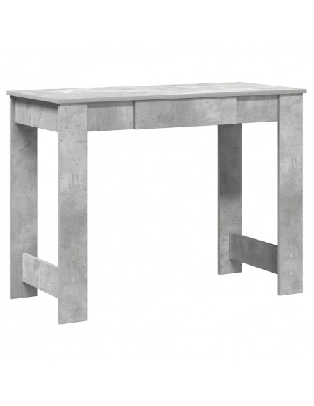 Scrivania Grigio Cemento 100x45x75 cm in Legno Multistrato