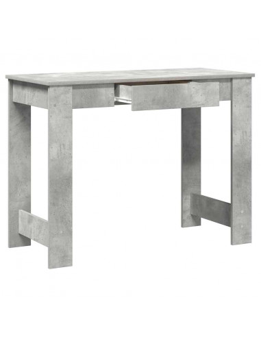 Scrivania Grigio Cemento 100x45x75 cm in Legno Multistrato
