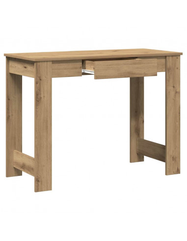 Scrivania Rovere Artigianale 100x45x75 cm in Legno Multistrato