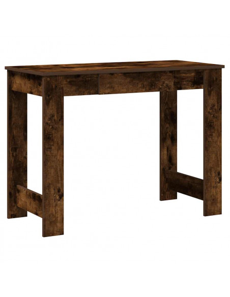 Scrivania Rovere Fumo 100x45x75 cm in Legno Multistrato