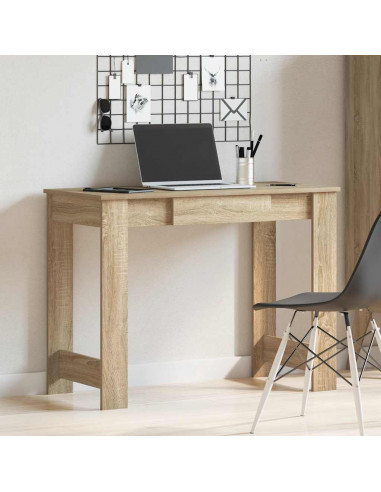 Scrivania Rovere Sonoma 100x45x75 cm in Legno Multistrato