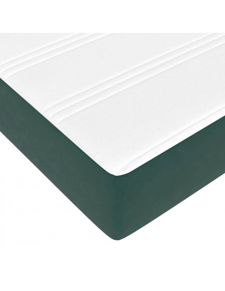 Struttura Letto Pouf con Materasso 160x200 cm in Velluto