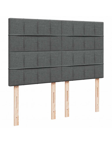 Struttura Letto Pouf con Materasso 140x200 cm in Tessuto