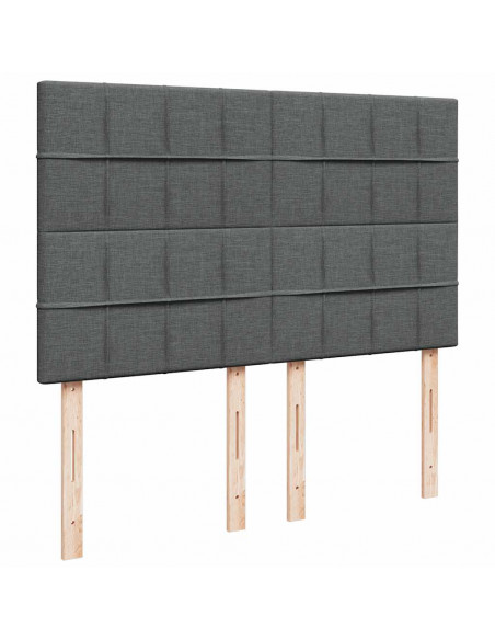 Struttura Letto Pouf con Materasso 140x200 cm in Tessuto