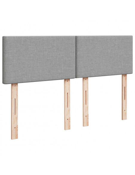 Struttura Letto Pouf con Materasso 140x200 cm in Tessuto