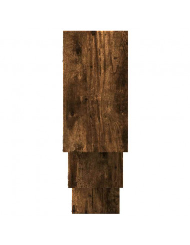 Mensola a Muro Rovere Fumo 159x18x66 cm in Truciolato