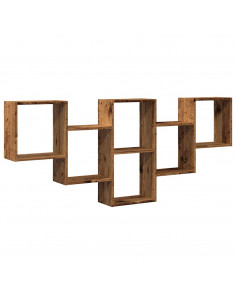 Scaffale a Parete Legno Vecchio 159x18x66 cm in Truciolato 2