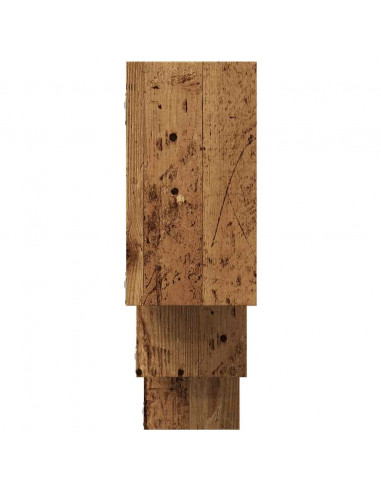 Scaffale a Parete Legno Vecchio 159x18x66 cm in Truciolato