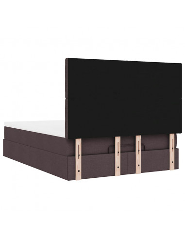 Struttura Letto Pouf con Materasso 140x200 cm in Tessuto