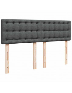 Struttura Letto Pouf con Materasso 140x200 cm in Tessuto 2