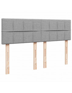 Struttura Letto Pouf con Materasso 140x200 cm in Tessuto 2